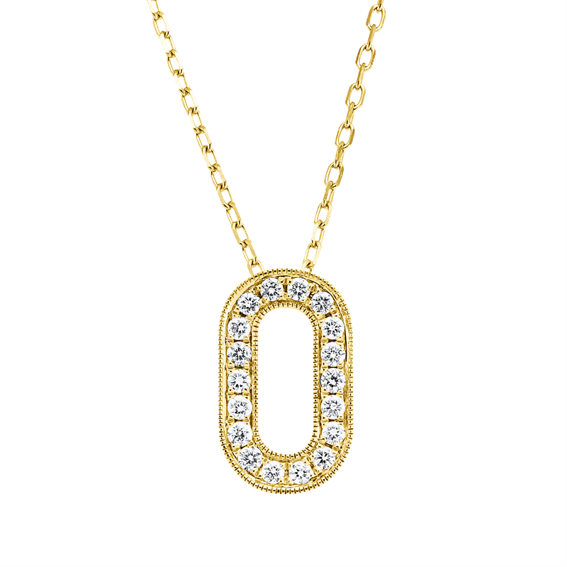 Collier 18 kt GG, mit ZÖ 40 cm,43 cm, 18 Brill. 0,22 ct, TW-pi