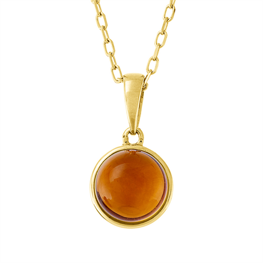 Collier 18 kt GG, 1 Citrin 1,50 ct