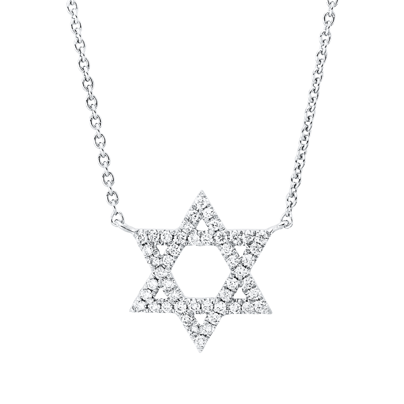 Collier 18 kt WG, 48 Brill. 0,20 ct, W-si