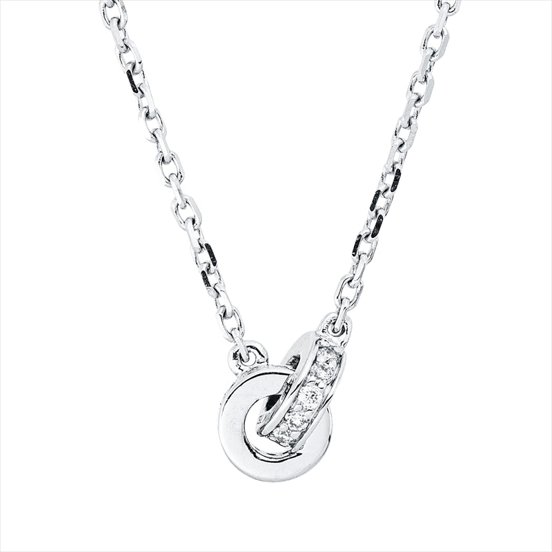 Collier 18 kt WG, 22 Brill. 0,07 ct, TW-si