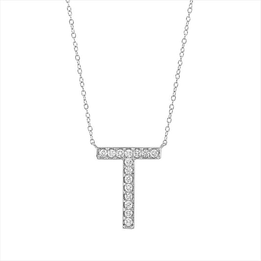 Collier 18 kt WG, mit ZÖ 38 cm + 40,6 cm, 15 Brill. 0,27 ct, TW-si