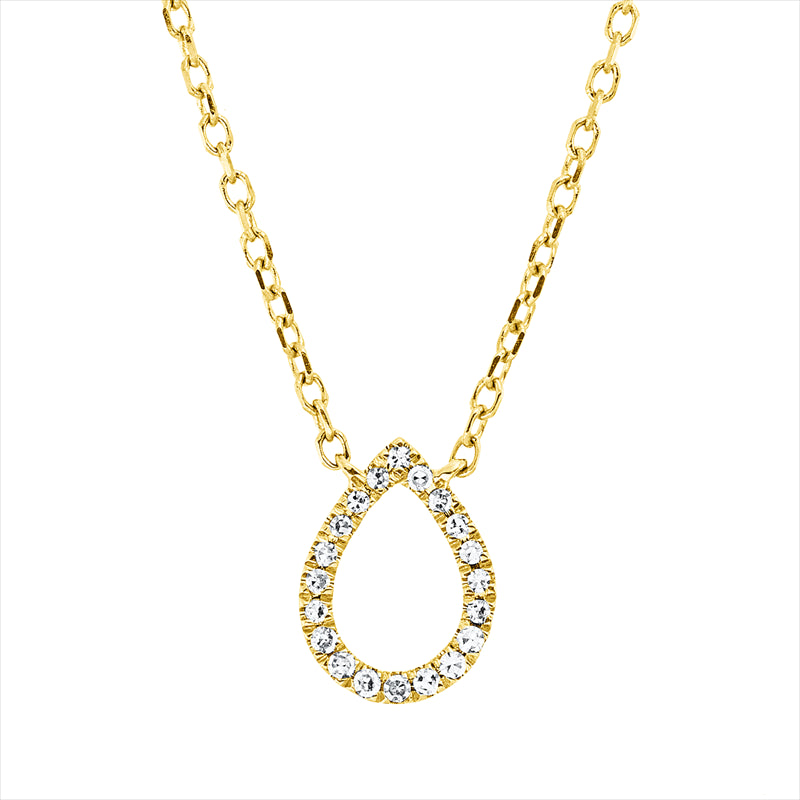 Collier 18 kt GG, 20 Dia. 0,04 ct, TW-si