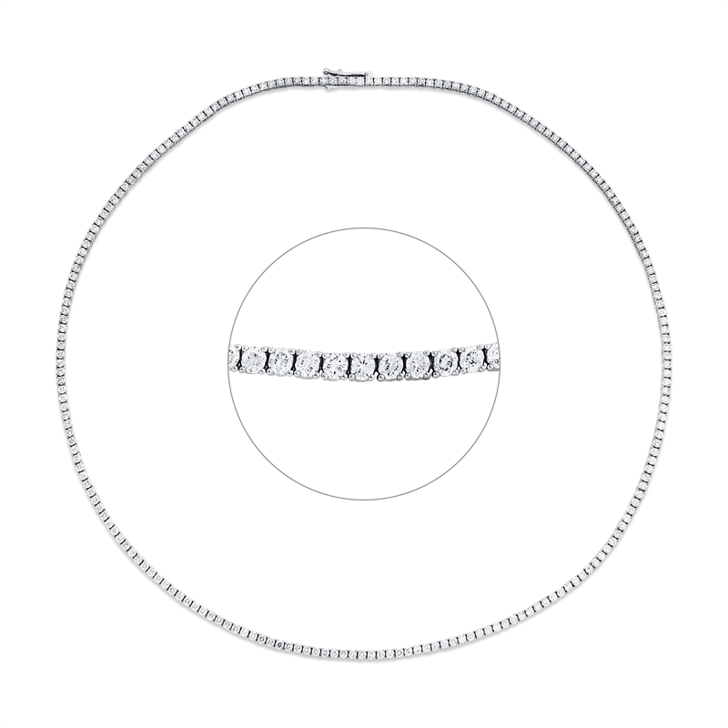 Collier 18 kt WG, Premium Edition, 210 Brill. 4,21 ct, TW-si