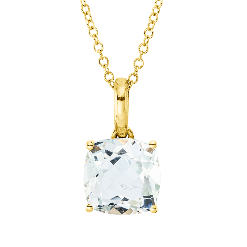 Collier 18 kt GG, 1 Amethyst 2,30 ct grün