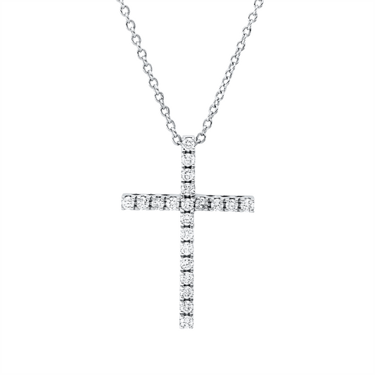 Collier 18 kt WG, 21 Brill. 0,38 ct, F-si