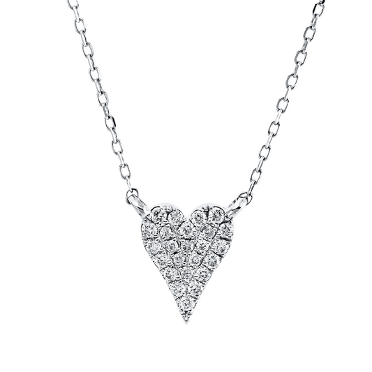 Collier 14 kt WG, mit ZÖ 40.6 cm + 45.7 cm, 24 Brill. 0,08 ct, TW-si