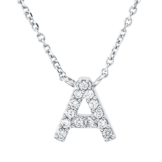 Collier 18 kt WG, 13 Brill. 0,05 ct, TW-pi