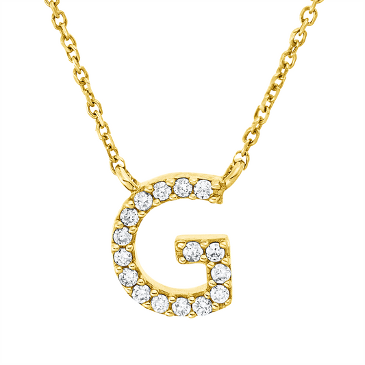 Collier 18 kt GG, 16 Brill. 0,06 ct, TW-pi