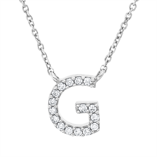 Collier 18 kt WG, 16 Brill. 0,06 ct, TW-pi