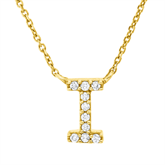 Collier 18 kt GG, 10 Brill. 0,04 ct, TW-pi