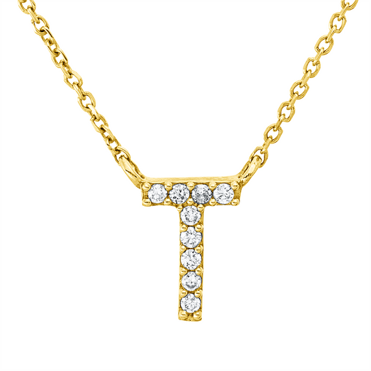 Collier 18 kt GG, 9 Brill. 0,03 ct, TW-pi