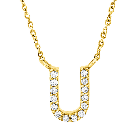 Collier 18 kt GG, 14 Brill. 0,05 ct, TW-pi