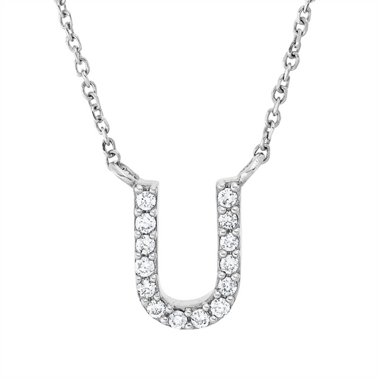 Collier 18 kt WG, 14 Brill. 0,05 ct, TW-pi