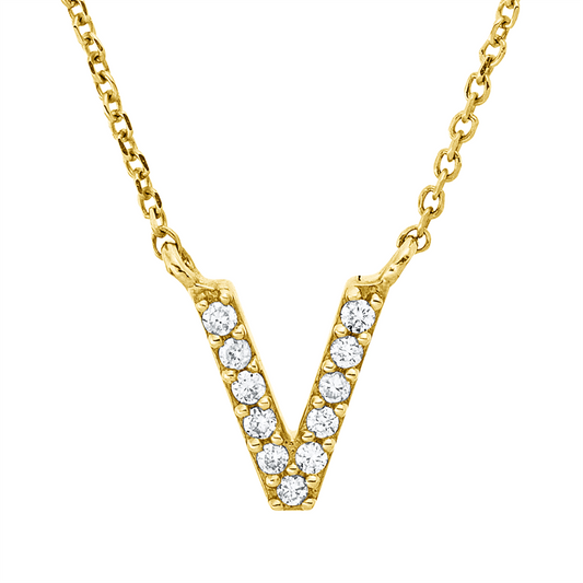 Collier 18 kt GG, 11 Brill. 0,04 ct, TW-pi