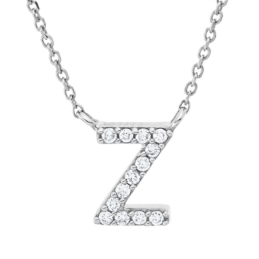 Collier 18 kt WG, 13 Brill. 0,05 ct, TW-pi