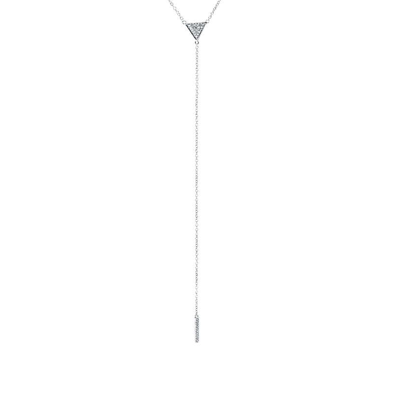 Collier 18 kt WG, 31 Dia. 0,07 ct, TW-si