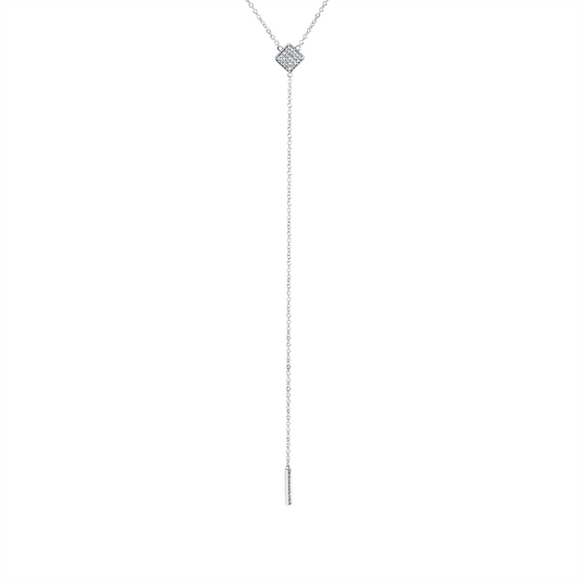 Collier 18 kt WG, 35 Dia. 0,08 ct, TW-vsi/si