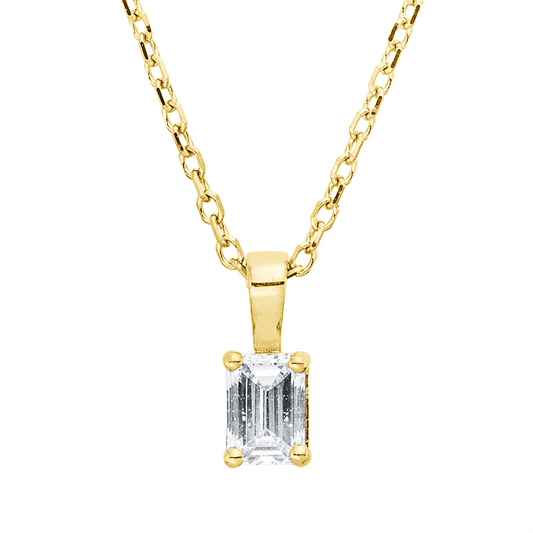 Collier 18 kt GG, mit ZÖ 40 cm, 42cm, 1 Sm.schliff 0,20 ct, TW-si