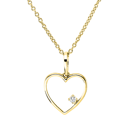 Collier 18 kt GG, mit ZÖ 40 cm, 42,5cm, 1 Brill. 0,02 ct, TW-si