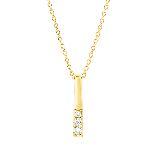 Collier 18 kt GG, mit ZÖ 40 cm,42,5cm, 1 Brill. 0,04 ct, TW-si, 2 Brill. 0,04 ct, TW-si