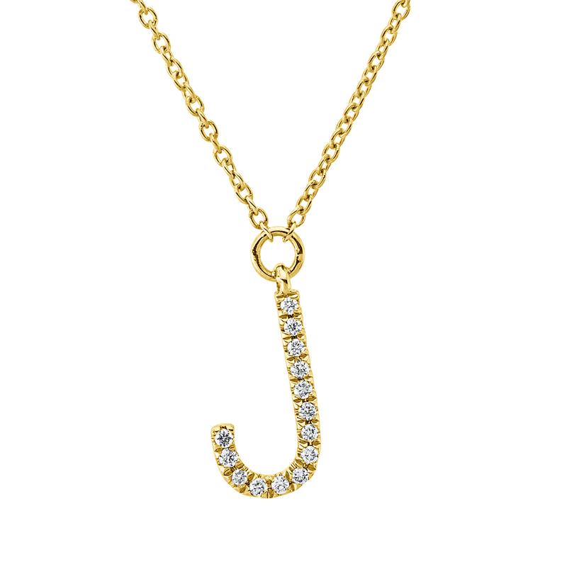 Collier 18 kt GG, Einstellbar, 14 Brill. 0,03 ct, W-si