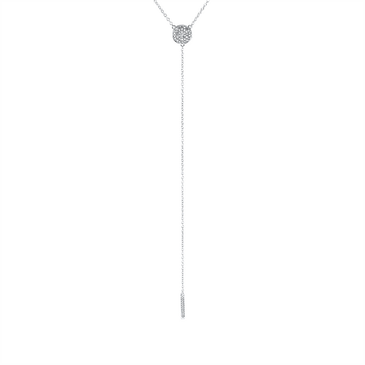 Collier 18 kt WG, 47 Dia. 0,10 ct, TW-si