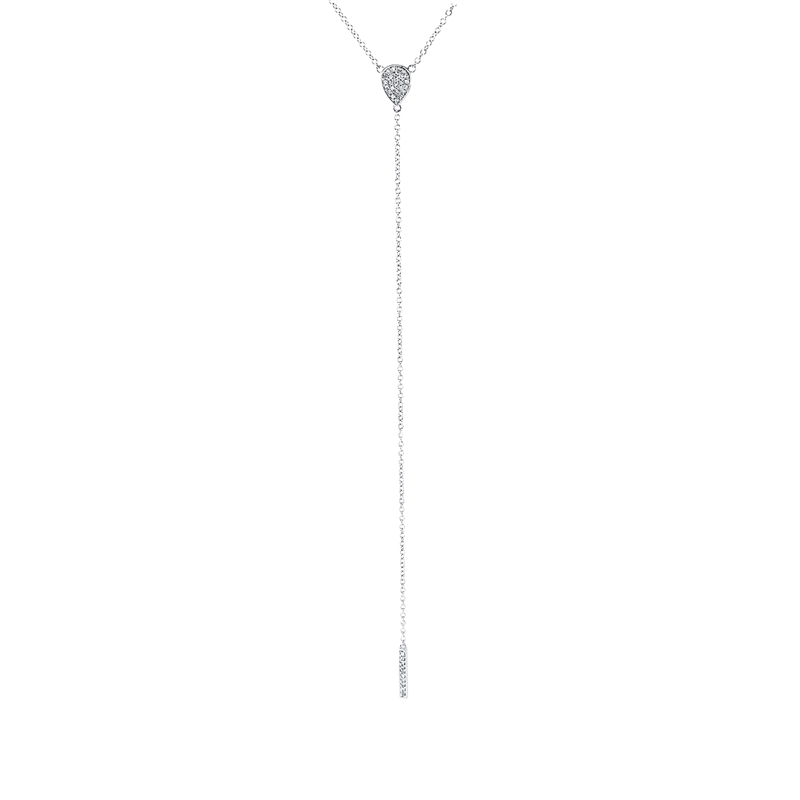 Collier 18 kt WG, 35 Dia. 0,08 ct, TW-si