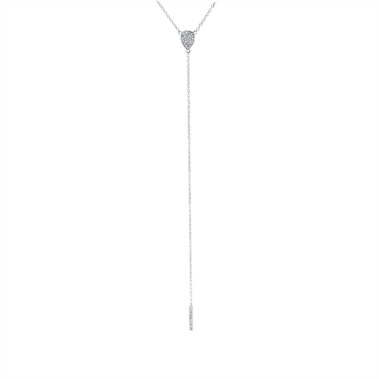 Collier 18 kt WG, 35 Dia. 0,08 ct, TW-si