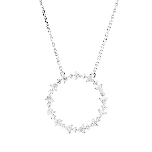 Collier 18 kt WG, 26 Fant-Schl. 0,72 ct, TW-vsi/si
