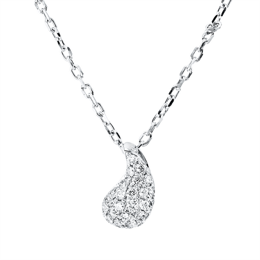 Collier 18 kt WG, 28 Brill. 0,25 ct, I-si