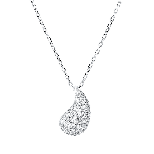 Collier 18 kt WG, 101 Brill. 0,77 ct, I-si