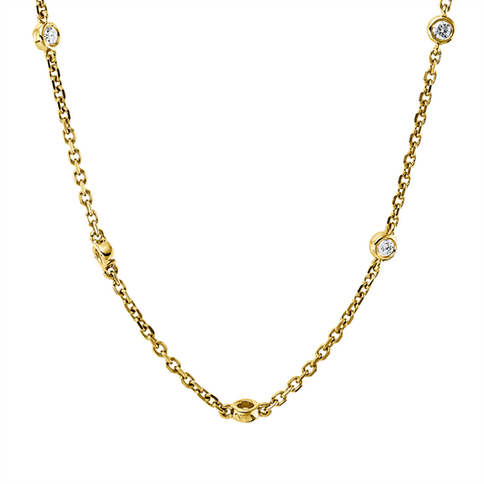 Collier 18 kt GG, 26 Brill. 0,65 ct, TW-vsi/si