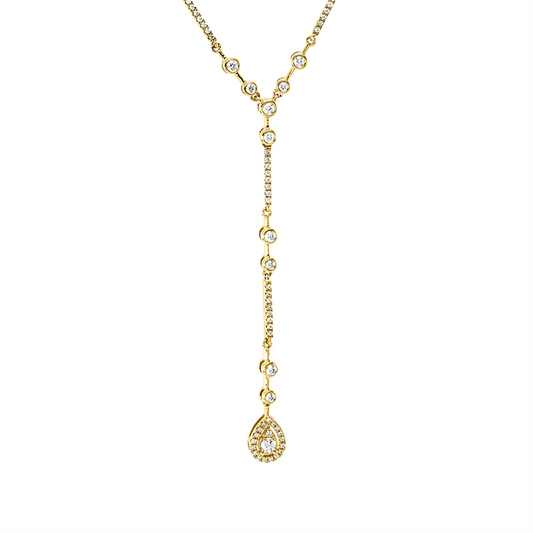 Collier 18 kt GG, 44 Brill. 0,42 ct, TW-si, 81 Brill. 0,21 ct, TW-si