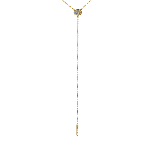 Collier 18 kt GG, 39 Dia. 0,09 ct, TW-si