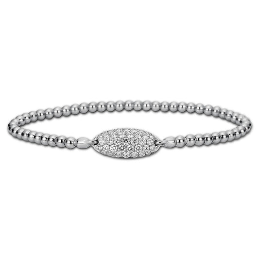 Armband 18 kt WG, 37 Brill. 0,97 ct, TW-vsi/si