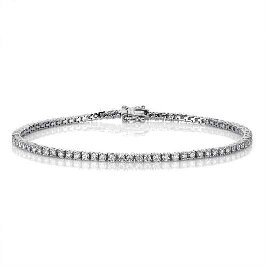 Armband 18 kt WG, 80 Brill. 1,98 ct, TW-si