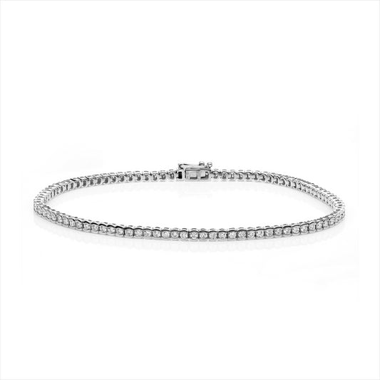 Armband 18 kt WG, 94 Brill. 1,26 ct, TW-si