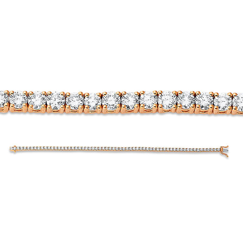 Armband 18 kt RG+WG, 62 Brill. 5,31 ct, TW-si