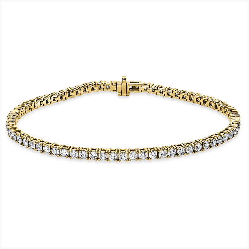 Armband 18 kt GG, 69 Brill. 4,02 ct, TW-si