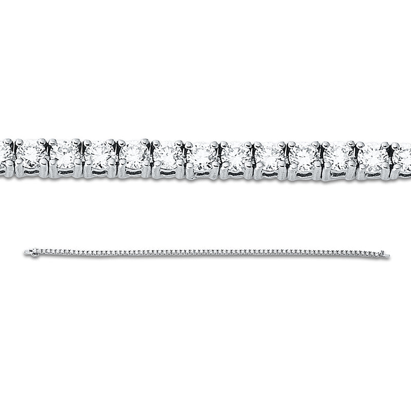 Armband 18 kt WG, 75 Brill. 2,52 ct, TW-si