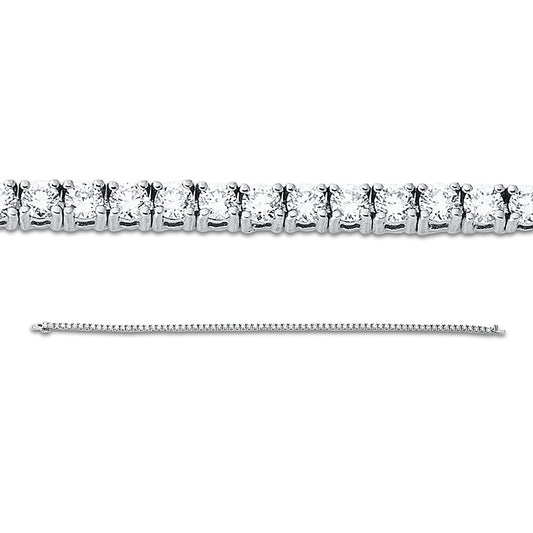Armband 18 kt WG, 75 Brill. 2,52 ct, TW-si