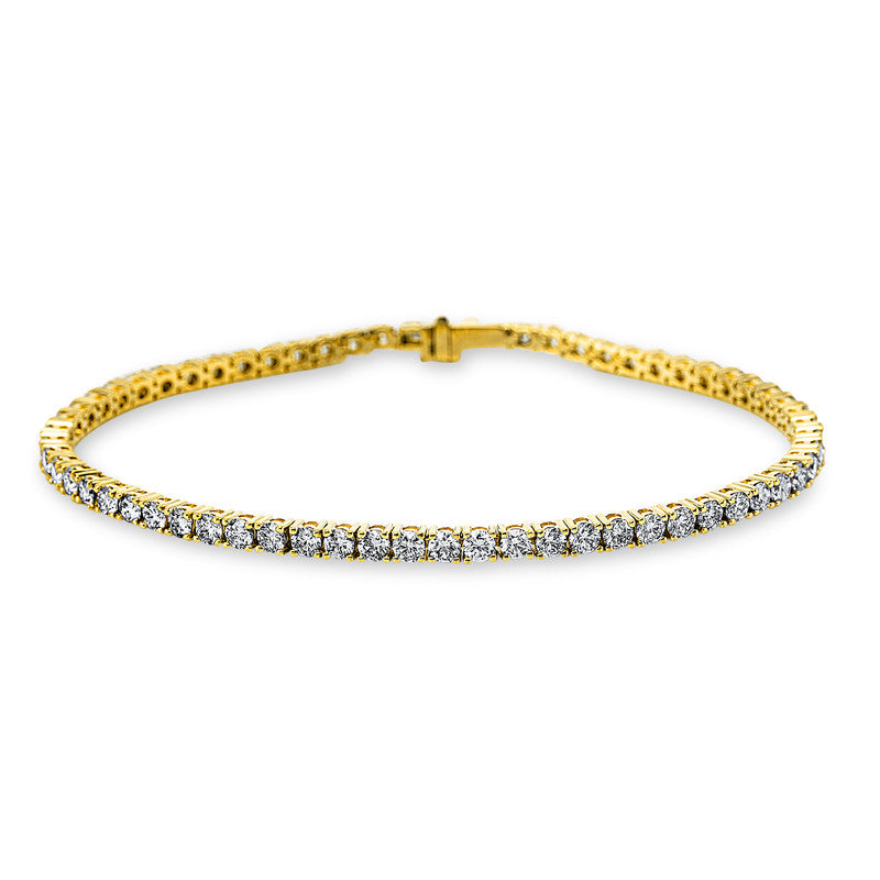 Armband 18 kt GG+WG, 64 Brill. 4,07 ct, TW-si