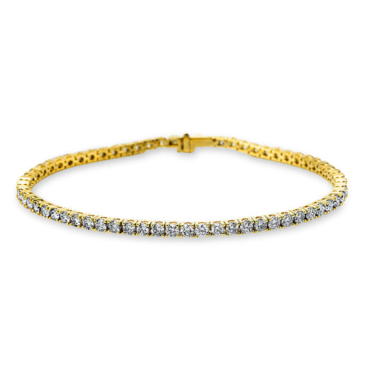 Armband 18 kt GG+WG, 64 Brill. 4,07 ct, TW-si