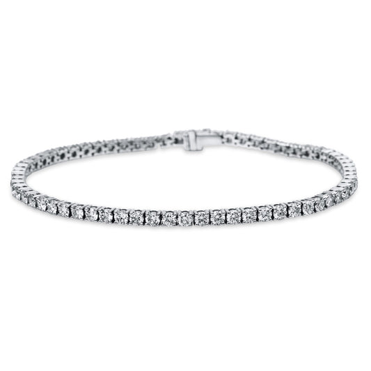 Armband 18 kt WG, 64 Brill. 4,02 ct, TW-si