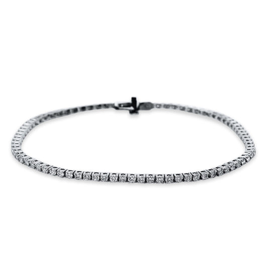 Armband 18 kt WG, 80 Brill. 2,00 ct, TW-si