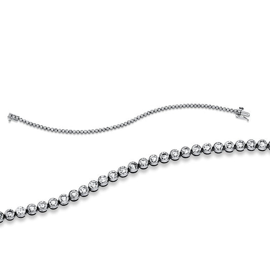 Armband 14 kt WG, 65 Brill. 3,00 ct, TW-si