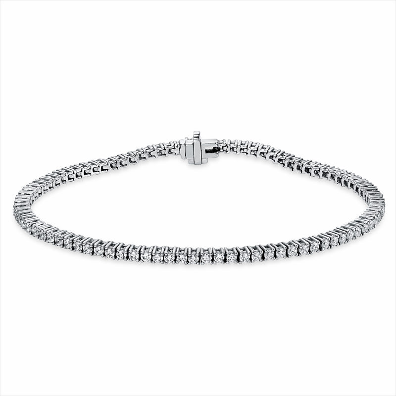 Armband 950 Pt Platin, 88 Brill. 2,30 ct, TW-si