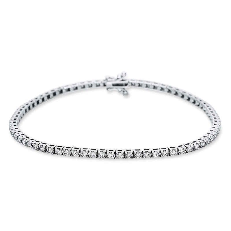 Armband 18 kt WG, 53 Brill. 2,02 ct, TW-si