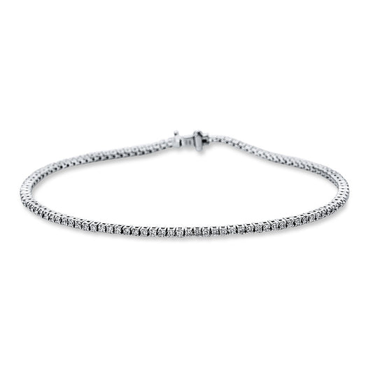 Armband 18 kt WG, 108 Brill. 0,94 ct, TW-si