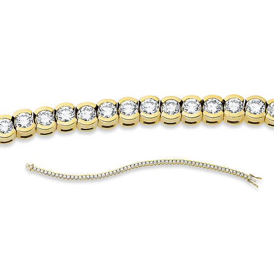Armband 18 kt GG+WG, 60 Brill. 3,49 ct, TW-si